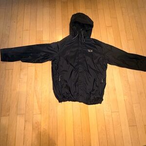 Mountain Hardwear Black Hooded Windbreaker